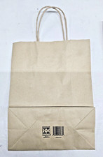 12 Kraft Paper Bags 11x10x5 tan Made in USA