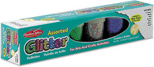 Creative Arts by Glitter Set, 3/4 Ounce Bottles, 1 Each of Red, Blue, Green, Go