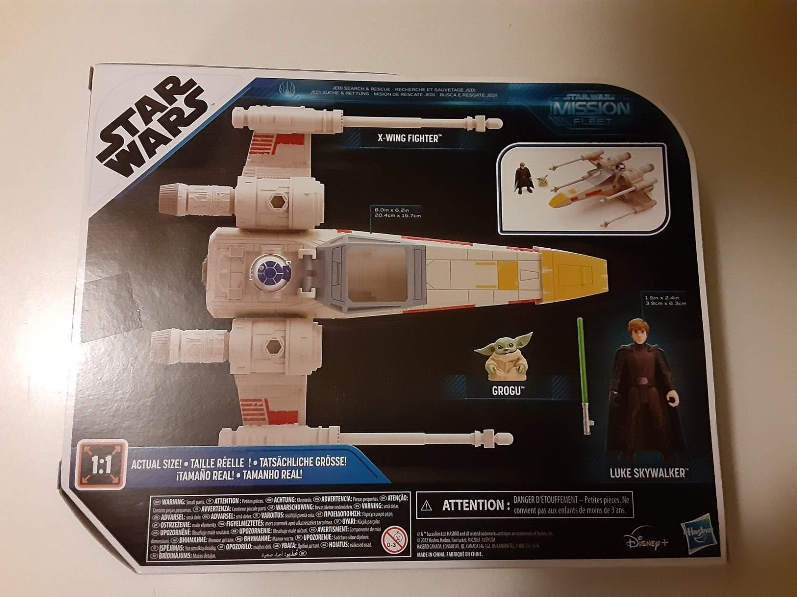 STAR WARS Toys Mission Fleet LUKE SKYWALKER/GROGU X-Wing Fighter w/ Figures MIB