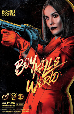 BB0700 Boy Kills World Film By Moritz Mohr 2024 Dockery Movie Poster 11x17