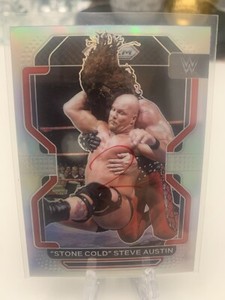2022 WWE Panini Prizm Stone Cold Steve Austin Silver Prizm #192