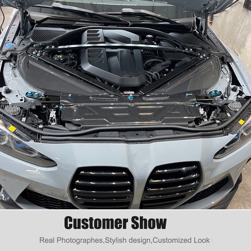 For BMW G80 M3 G82 G83 M4 Dry Carbon Engine Radiator Cooling Shroud Slam Panels - Picture 5 of 12