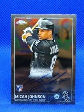 2015 Topps Chrome Rookie Auto Micah Johnson #AR-MJ Rookie Auto RC