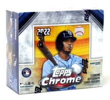 2022 TOPPS CHROME BASEBALL JUMBO HTA 8 BOX CASE BLOWOUT CARDS