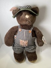 GUND BEAR TALES Fisherman Bear Plush Stuffed 2131 Vintage 1985