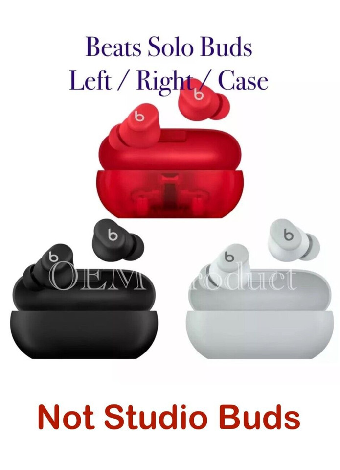 Original Replacement Beats Solo Buds Charging Case / Left / Right -- Excellent