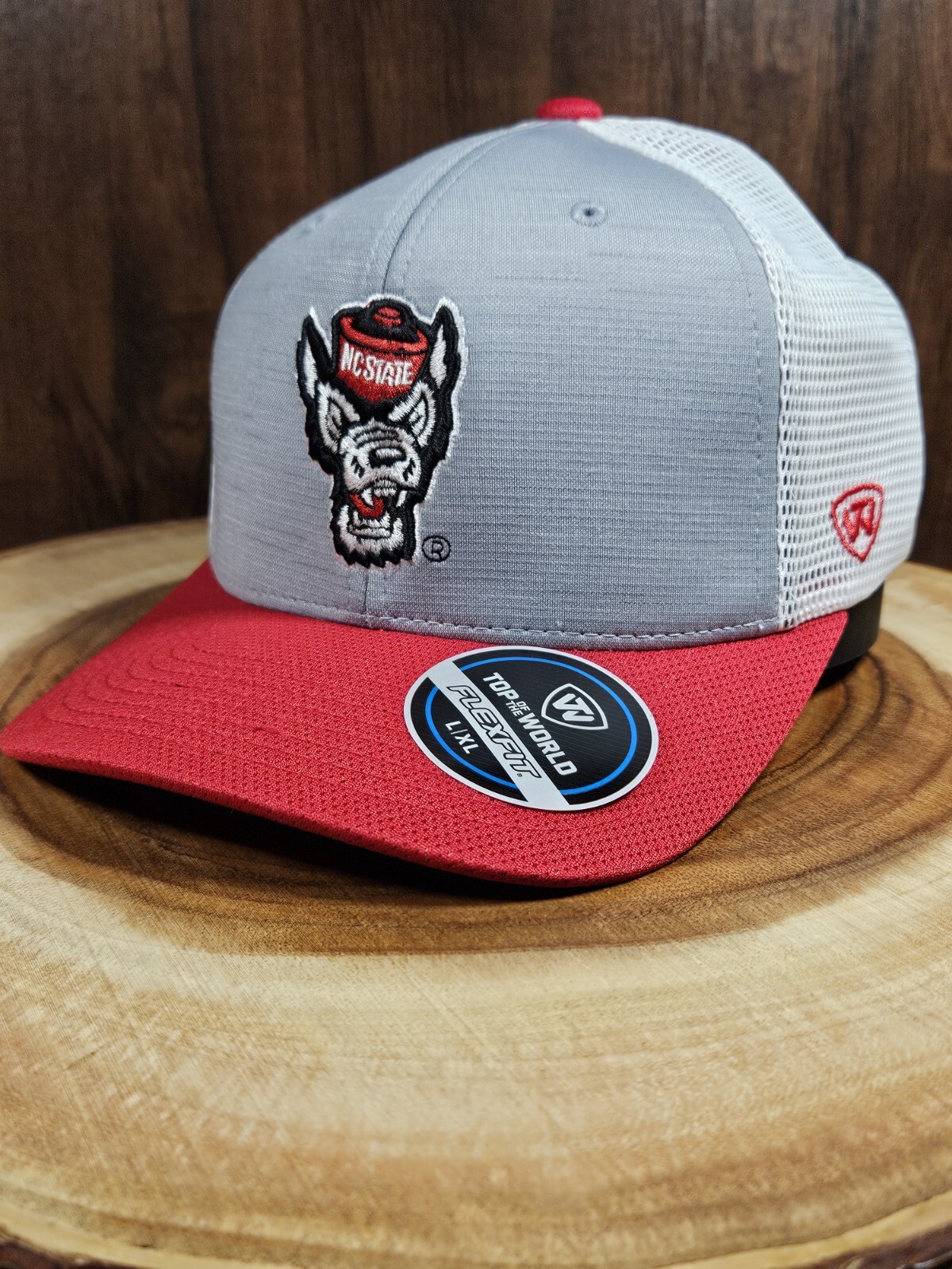 North Carolina State Wolfpack Stretchfit Hat Cap Size L XL NCAA Team Gear