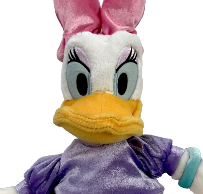 Disney Store Daisy Duck Plush with Pink Bow & Shoes 19