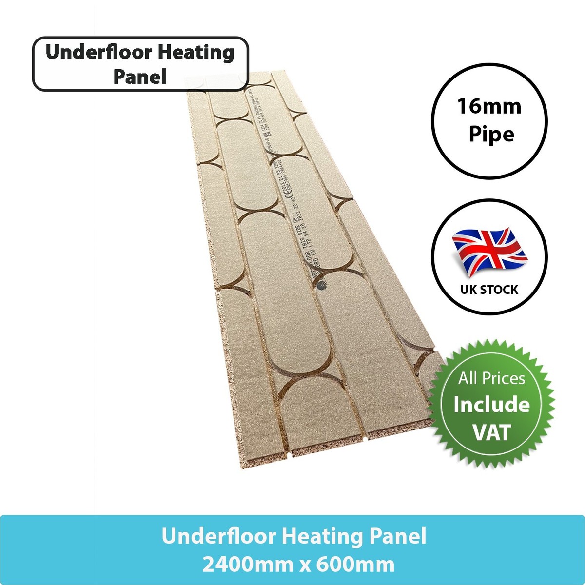 Pre routed Underfloor Heating Chipboard Boards 22mm x 2400mm x 600mm 16mm  Pipe | eBay