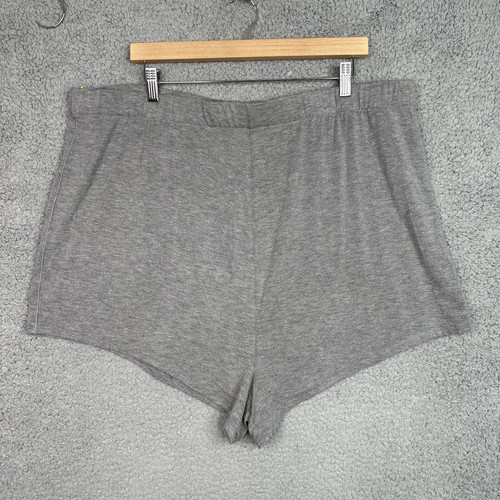 Skims Pajama Shorts Womens Elastic Waist Heather Gray 3X Sleepwear Jersey Knit - Picture 9 of 9