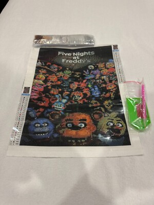 5D DIY Diamond Art Painting, Embroidery Kit Craft FNAF Characters