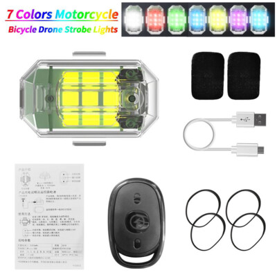 7 Colors Rechargeable Flashing Lights High Brightness Wireless LED Strobe Light