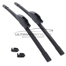 Front Exact Fit Windscreen Wiper Blades Set For Jeep Wrangler 1997-2007 35cm