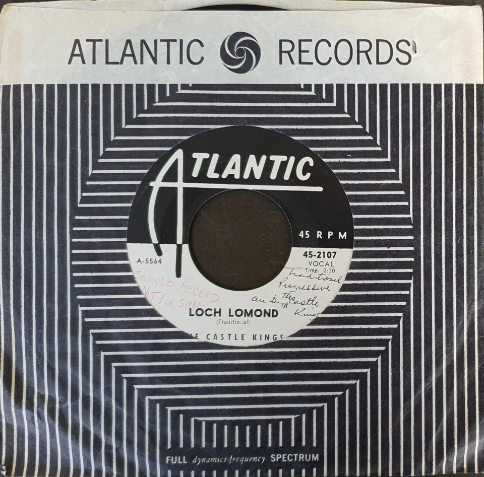 The Castle Kings- You Can Get Him-Frankenstein 7” Promo Single 1961 Atlantic USA - Image 3 of 4