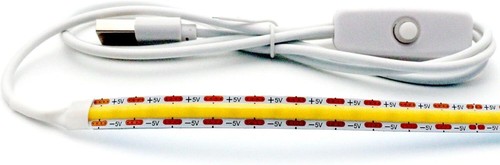 Tira LED de prueba de saxofón con enchufe e interruptor USB de 5V 8mmx50cm... - Imagen 2 de 4