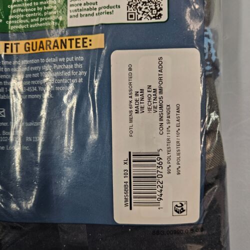 6 Pack Fruit of The Loom Men's Micro-Stretch Boxer Briefs 4-Way Stretch Wicking - Picture 33 of 33