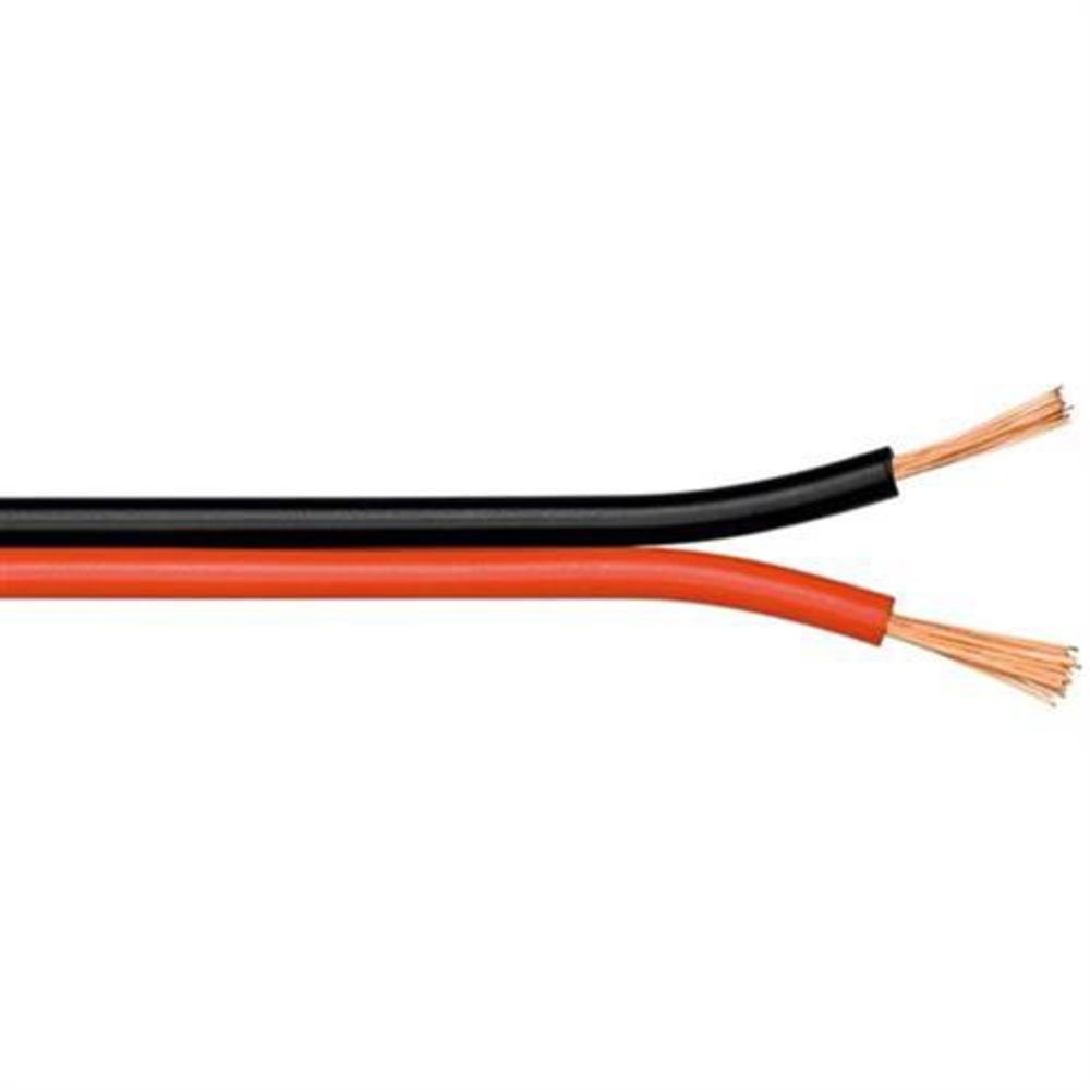 Goobay Lautsprecherkabel 100m Spule 2x075mm CU rotschwarz 15083 9990₽