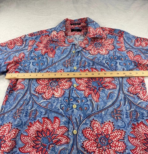 LINCS DC & Co Camp Shirt Men's Small Multicolor Floral Short Sleeve Casual Wear - Picture 5 of 10