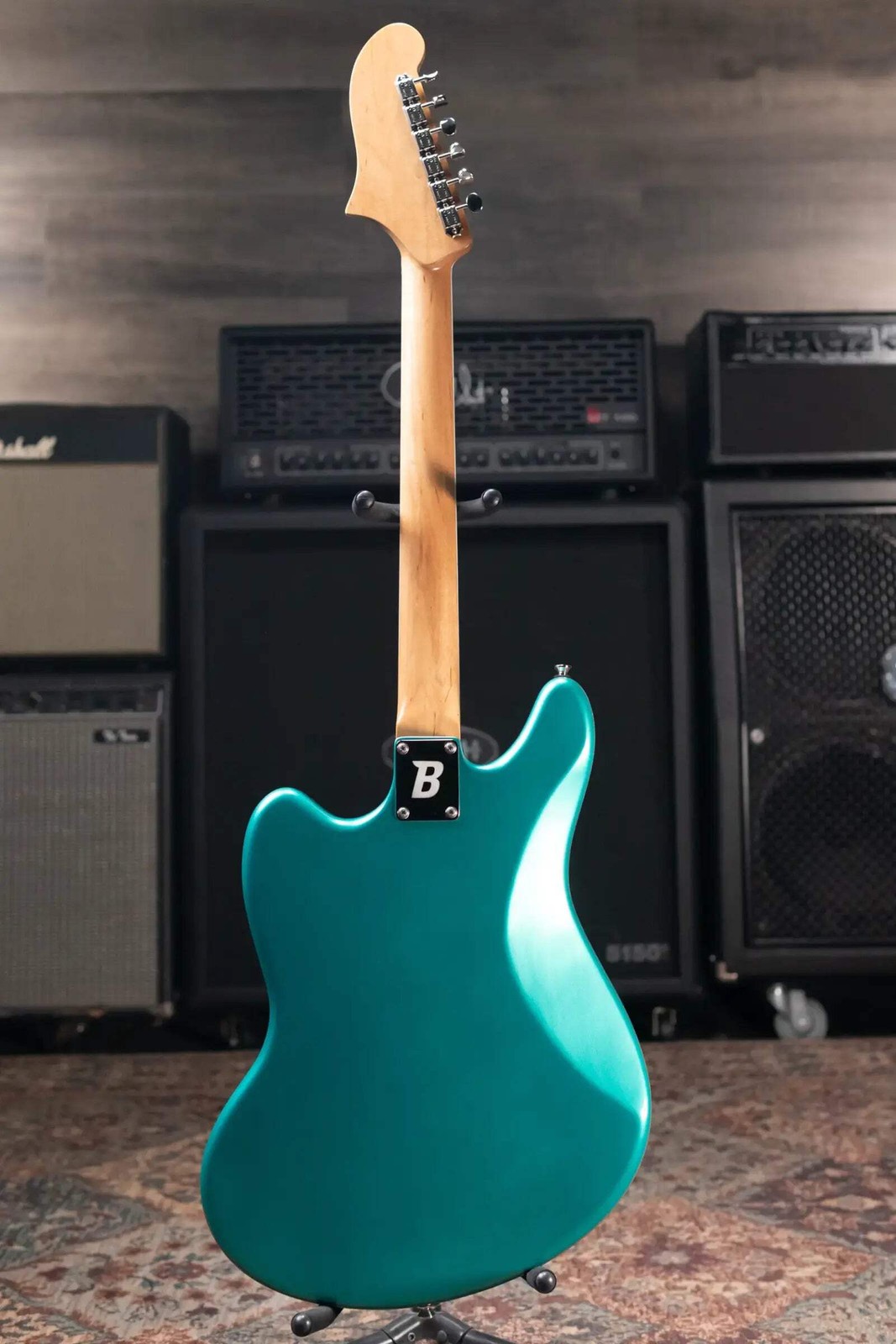 BilT Relevator LS HH Electric Guitar Sherwood Green Metallic with Mono Gig Bag -