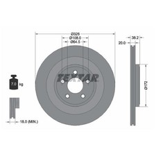 2x Bremsscheibe hinten für Jaguar S-Type 2 X200 XF 1 X250 XJ X350 X351 | 262175