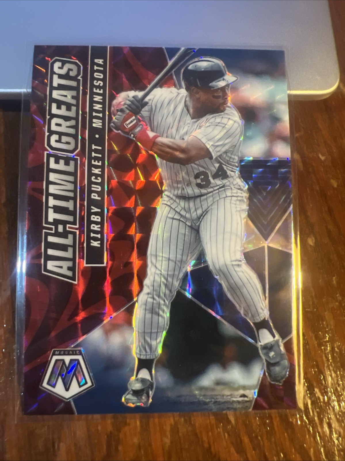 Kirby Puckett 2021 Mosaic All-Time Great Red Reactive Prizm #ATG8 Twins NM-MT