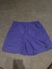 Vintage 90s Nike Purple Nylon Running Shorts Lady Foot Locker Womens Size 14