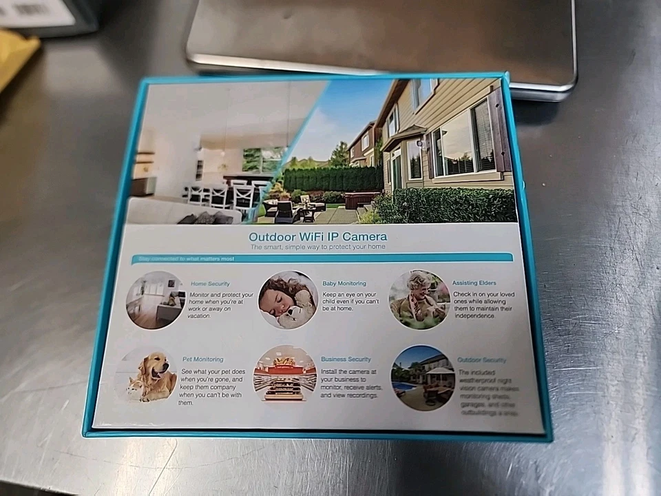 Zmodo 720p HD IP ZP-IBH15-W Inalámbrica IR Exterior Hogar Cámara de Seguridad Impermeable Foto 4 de 4