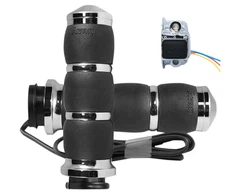 Avon Grips - AIR-93-FLY-HT - Velvet Air Cushioned Heated Grips, Chrome