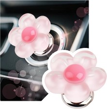 Flower Push Start Button Cover, Single-Key to Start Button Cover with Double-Sid