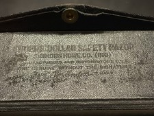 Antique Enders Dollar Safety Razor Case Simmons HDWE Co St Louis Barber