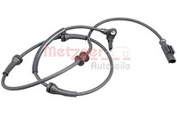 Vorderachse Metzger 09001288 Sensor, Raddrehzahl FüR Fiat