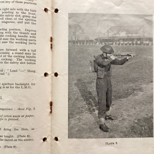 WW2 BRITISH ARMY FIREARMS HISTORY PAMPHLET #21, THOMPSON+STEN MACHINE CARBINE - Picture 12 of 19