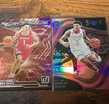 Panini Johnny Davis 2 Card Lot Donruss Select Rookie Wisconsin Badgers