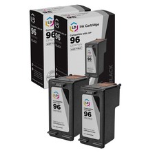 LD Ink Cartridge Replacements for HP 96 C8767WN High Yield Black, 2-Pack