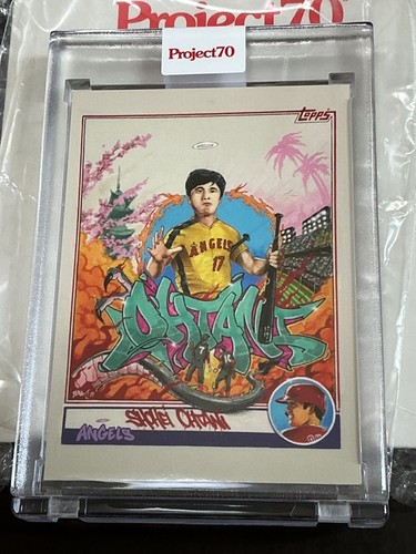 2021 Topps Project70 #470 Shohei Ohtani by CES Bruce Lee Style Trading Card Used