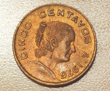 1976 Mexico 5 Centavos Unc.
