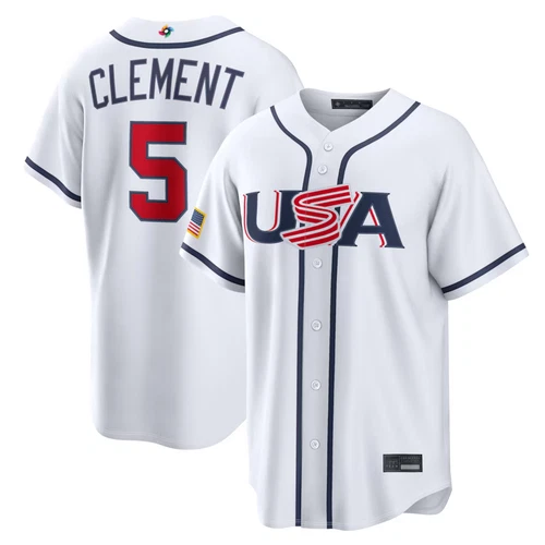 Men's/Youth USA Baseball White 2026 World Baseball Classic Home Stadium Jersey