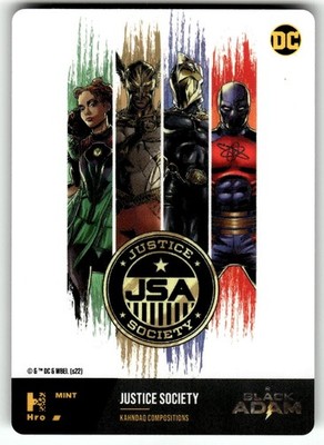 2022 Black Atom DC Physical Card - Justice Society, Kahndaq Compositions