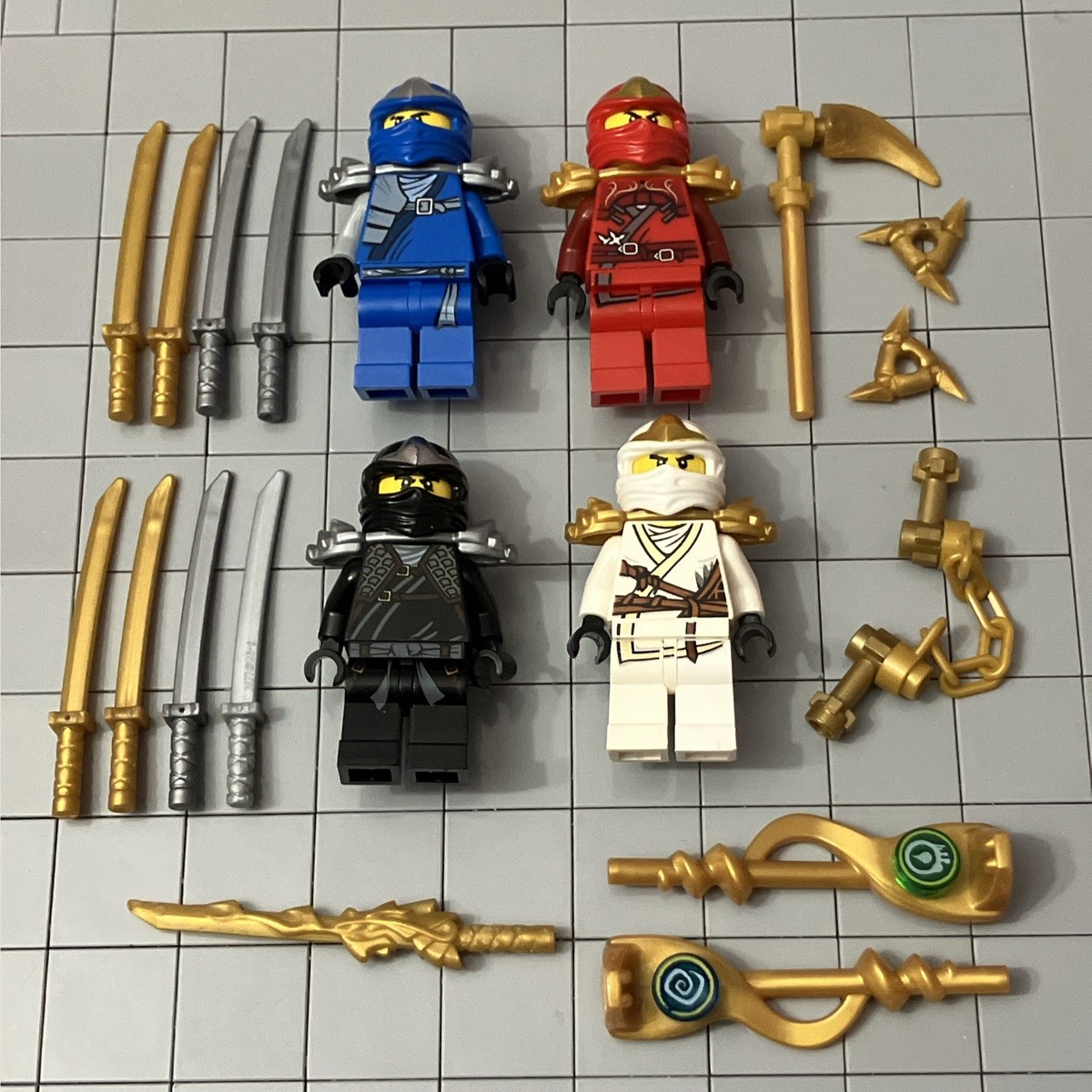 Lego Ninjago ZX Rise Of The Snakes Weapons Minifigure Lot Of 4