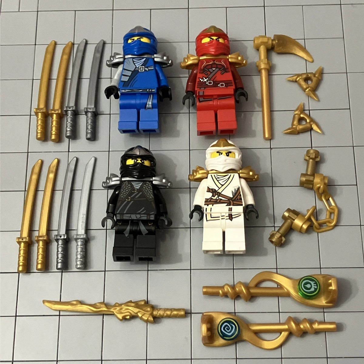 Lego Ninjago ZX Rise Of The Snakes Weapons Minifigure Lot Of 4