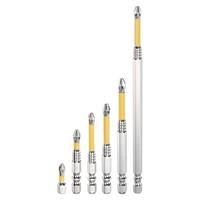 "6 StüCk Magnetische Kreuzschlitz-Bit PH2 1/4\" Sechskant-Schaft Gelb FüR"