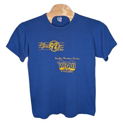 Vintage WRAB 1380 AM WCRQ 92.7 FM Radio Station T Shirt Large Arab Alabama AL