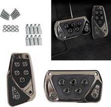Car Pedal Covers, Automotive Brake and Accelerator Pedal Pad, Anti 2 PCS Black