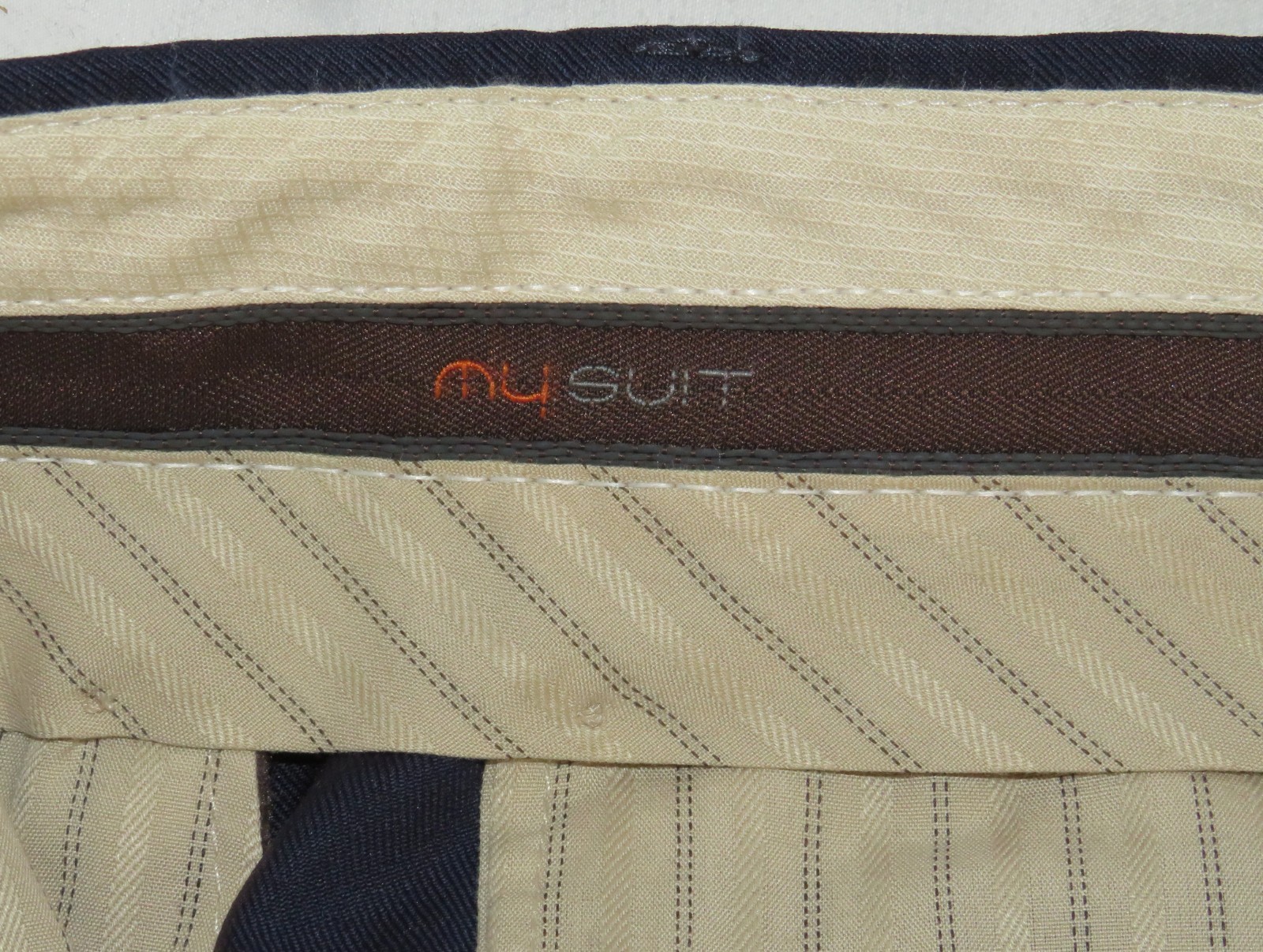 My.Suit Custom Solid Blue Flat Front Two Button S… - image 16