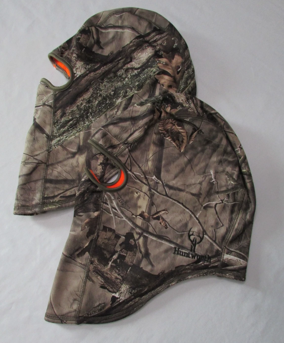 Huntworth Performance Reversible Camo Orange Fleece Balaclava 5517-HD-BZ Set 2