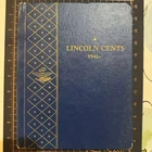 Lincoln Cents Album 1941-1972 Set Wheat & Memorial Pennies Almost Complete