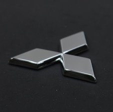 New Oem Mitsubishi Rear Chrome Triple Diamond Emblem Mr971337 Montero 03-06
