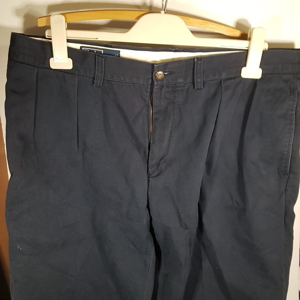 Polo Ralph Lauren Ethan Pants Blue Zip front mid rise Cotton W38L27