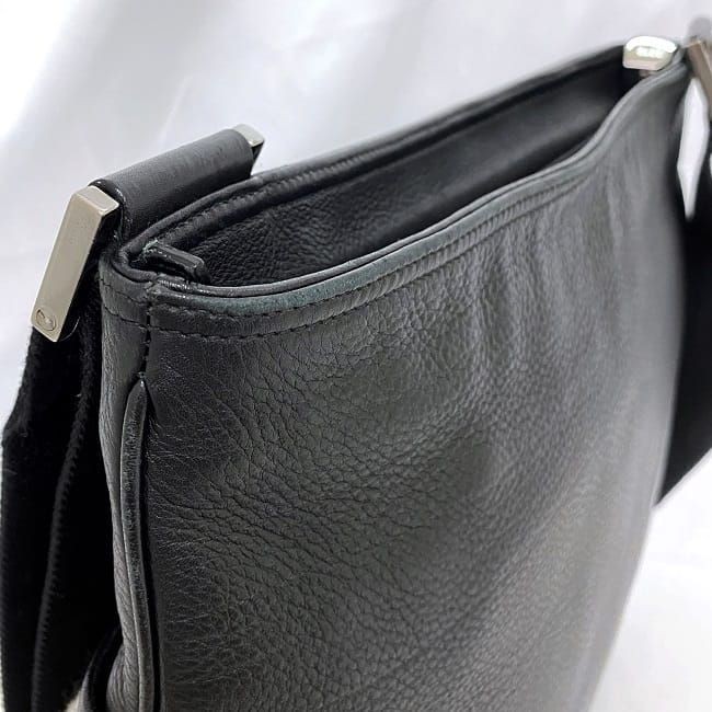 GUCCI Leather Shoulder Bag Black 162914 Authentic Preowned From Japan thumbnail 6