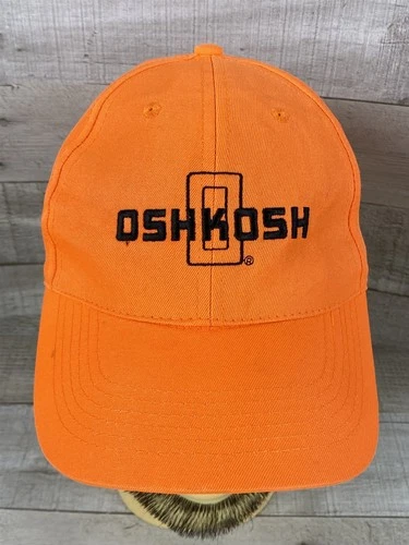Oshkosh Corporation Trucks & Equipment Orange Snapback Trucker Hat